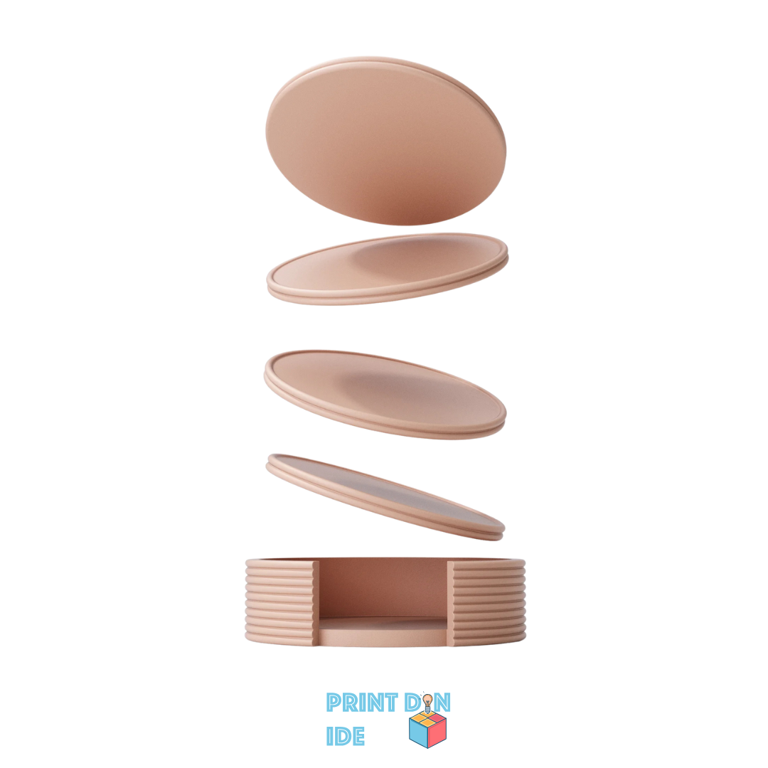 Runde Bordskånere med Holder – Vælg mellem flere farver