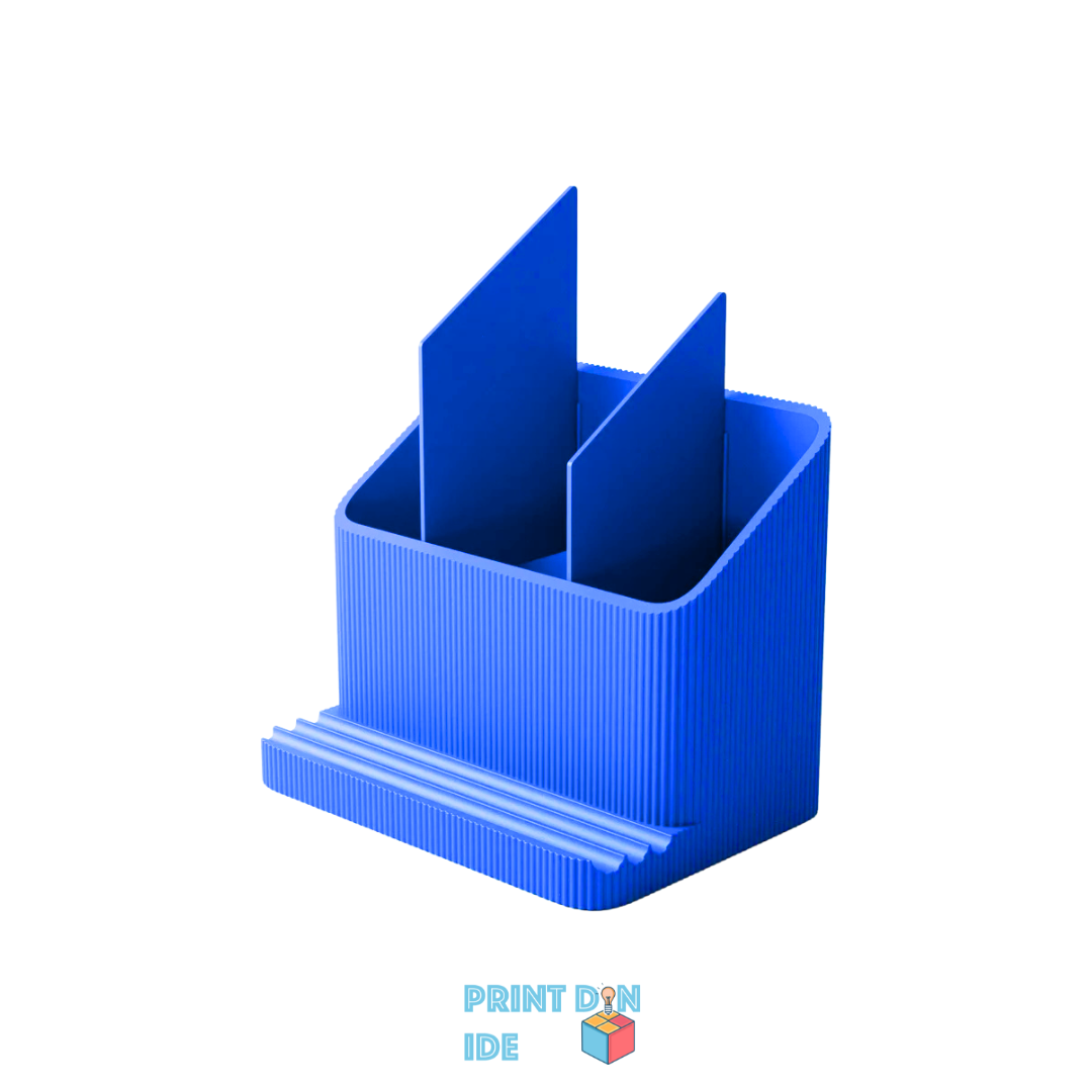 Bordorganisator med tablet- og mobilholder – 2-i-1 design til skrivebordet
- Printdinide.dk