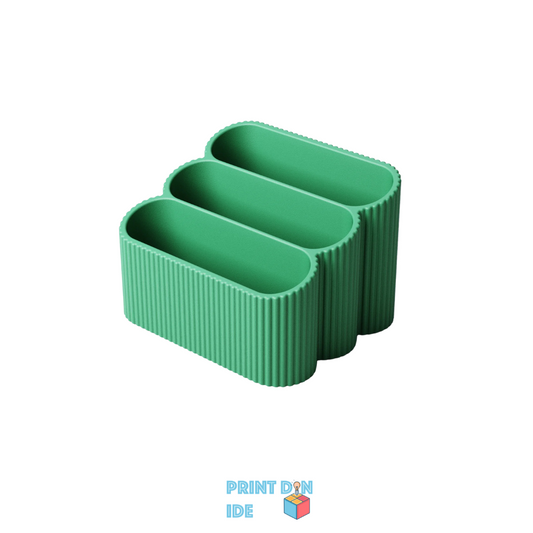 Visitkortholder i rillet design – Vælg mellem flere størrelser