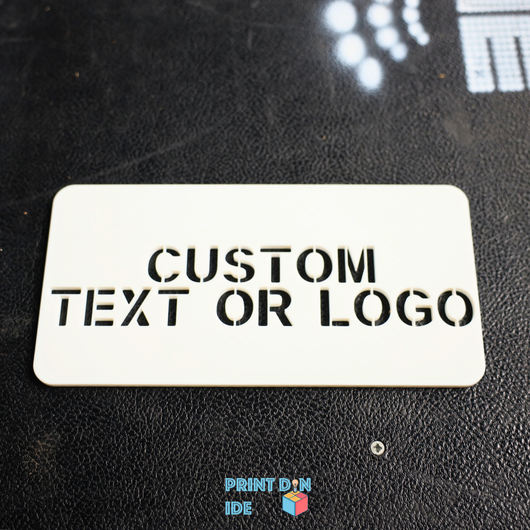 Sprayskabelon med eget logo eller tekst