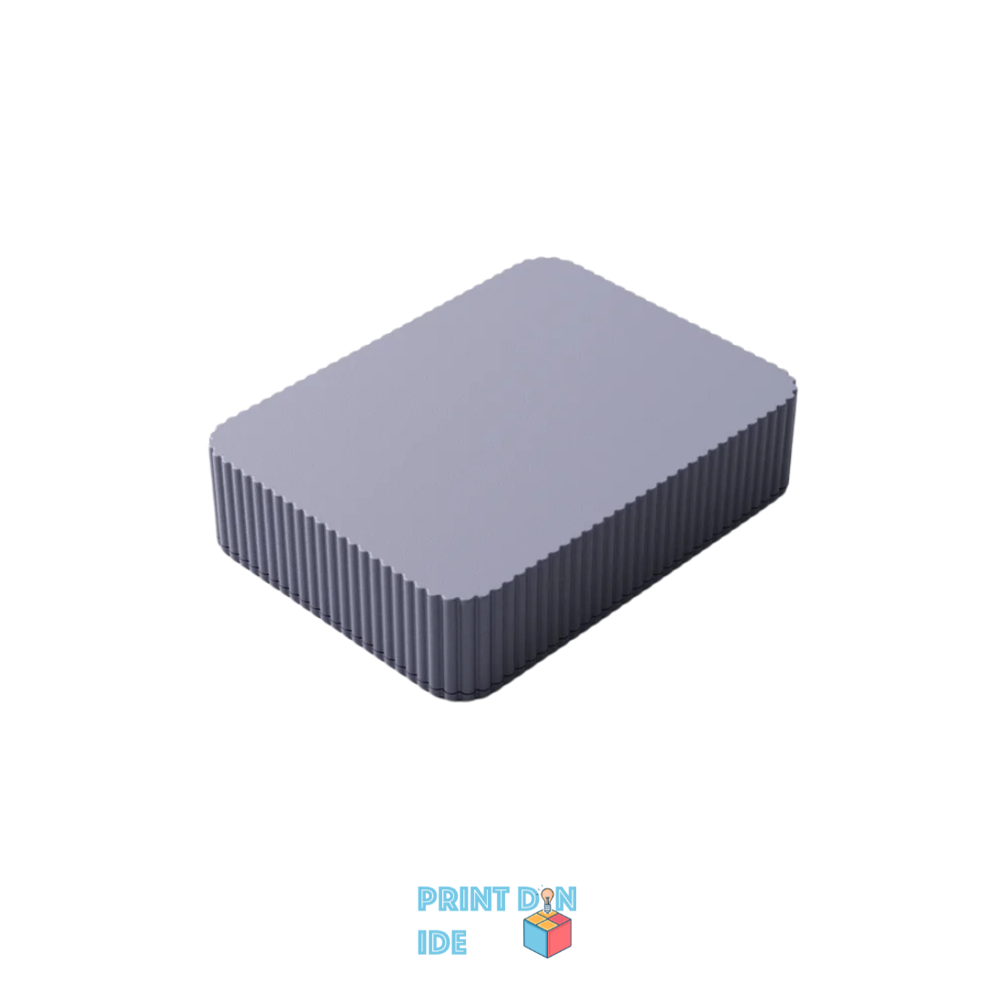 Kortæske til standard spillekort – Stilrent rillet design