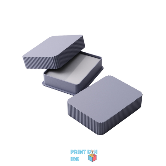 Kortæske til standard spillekort – Stilrent rillet design