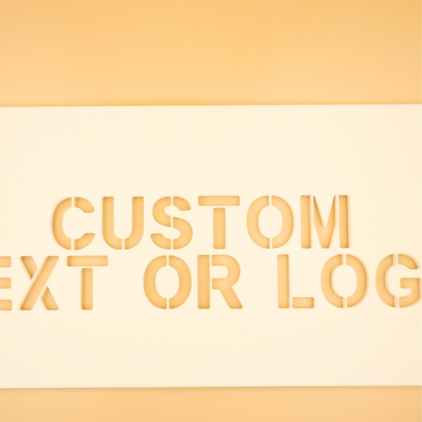 Sprayskabelon med eget logo eller tekst