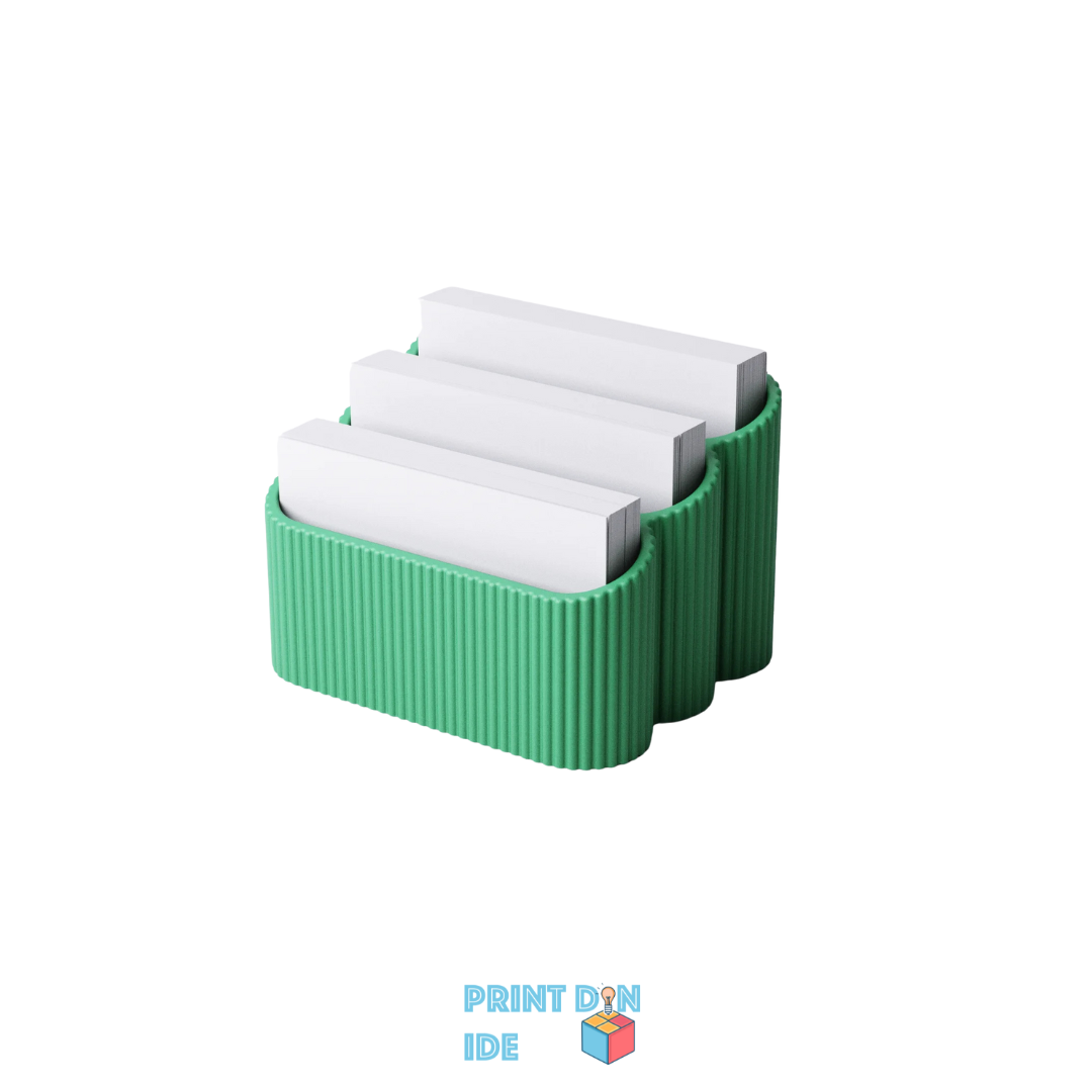 Visitkortholder i rillet design – Vælg mellem flere størrelser